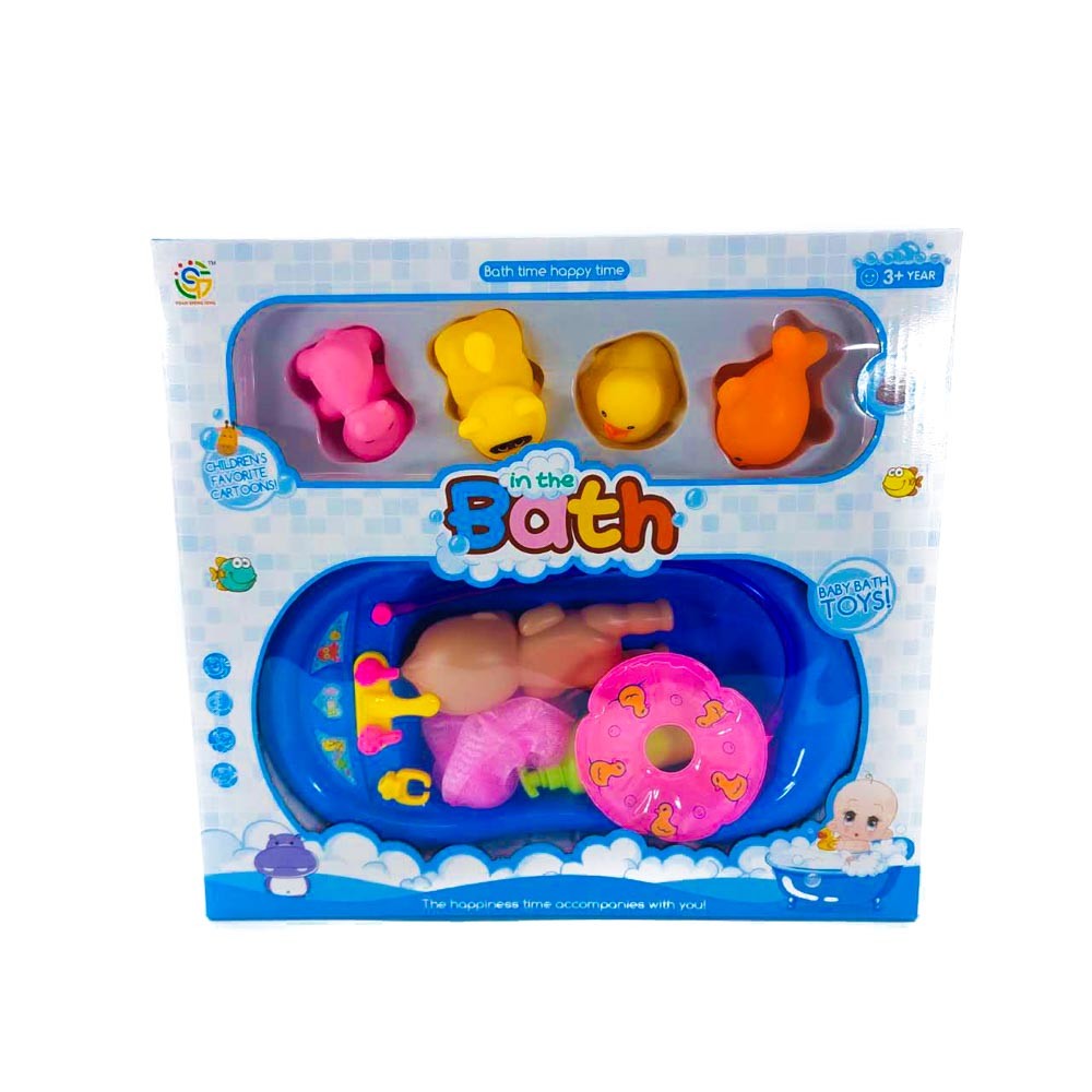 Baby doll bath play set