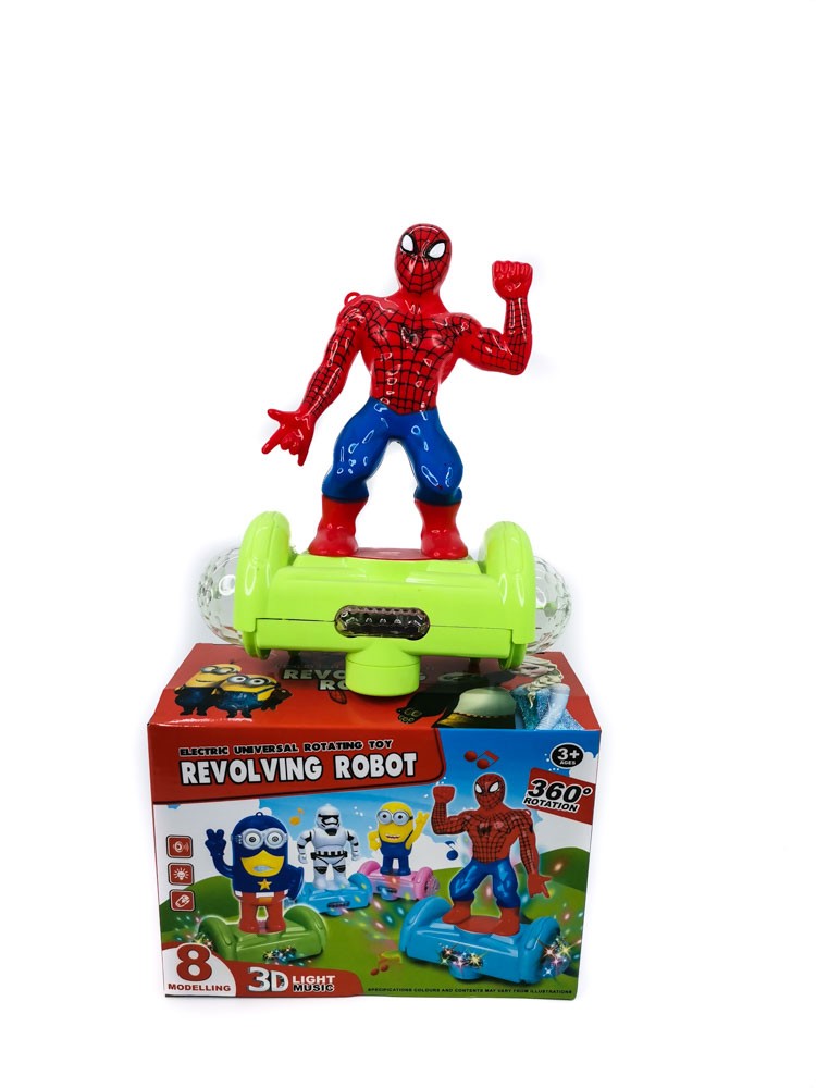 REVOLVING ROBOT WITH MUSIC AND LIGHT