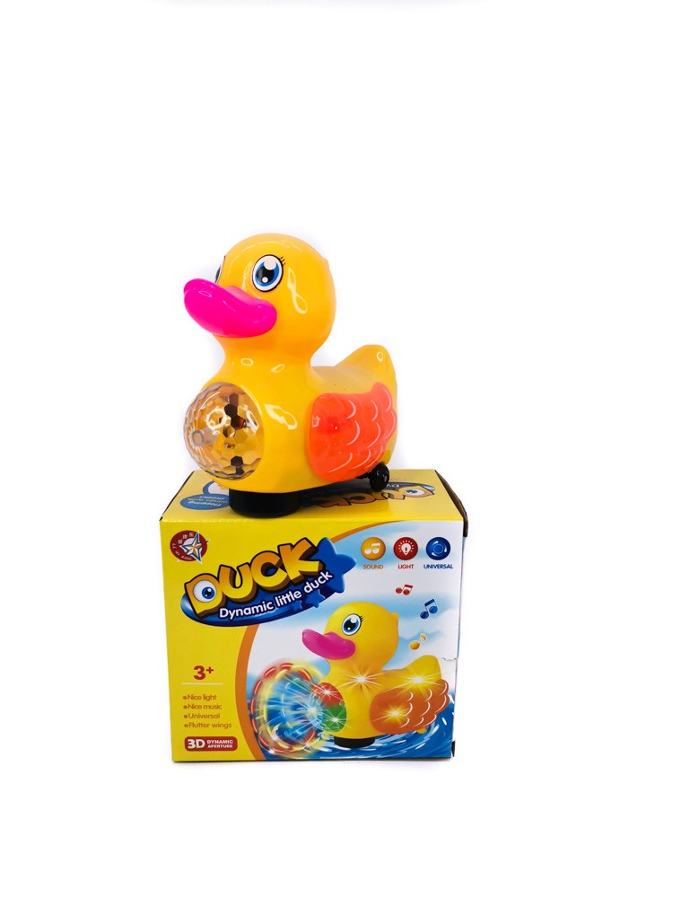 Battery operated duck with lights and music