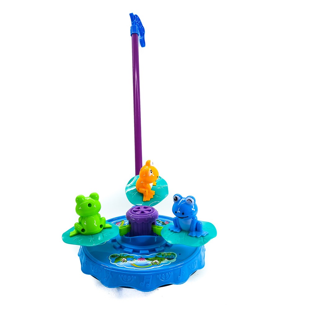 BABY PUSH TOY WITH FROGS