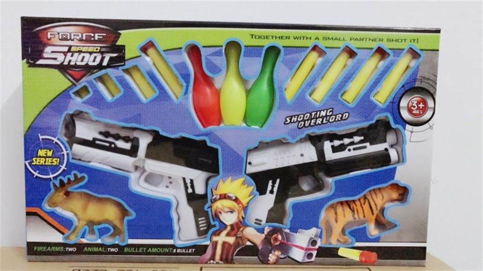 Toy gun with bullets