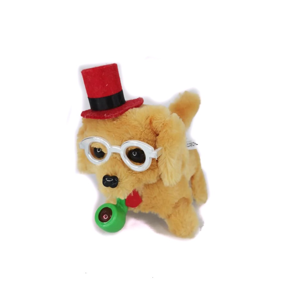 BATTERY PET DOG WITH HAT