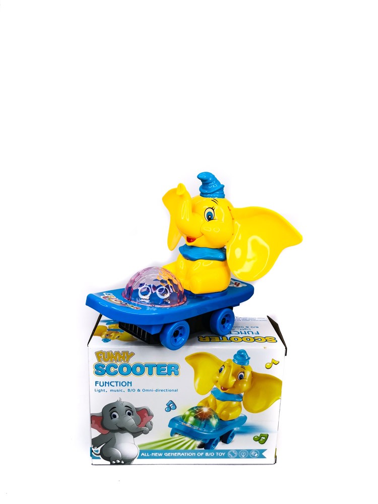 Battery operated elephant with light and music