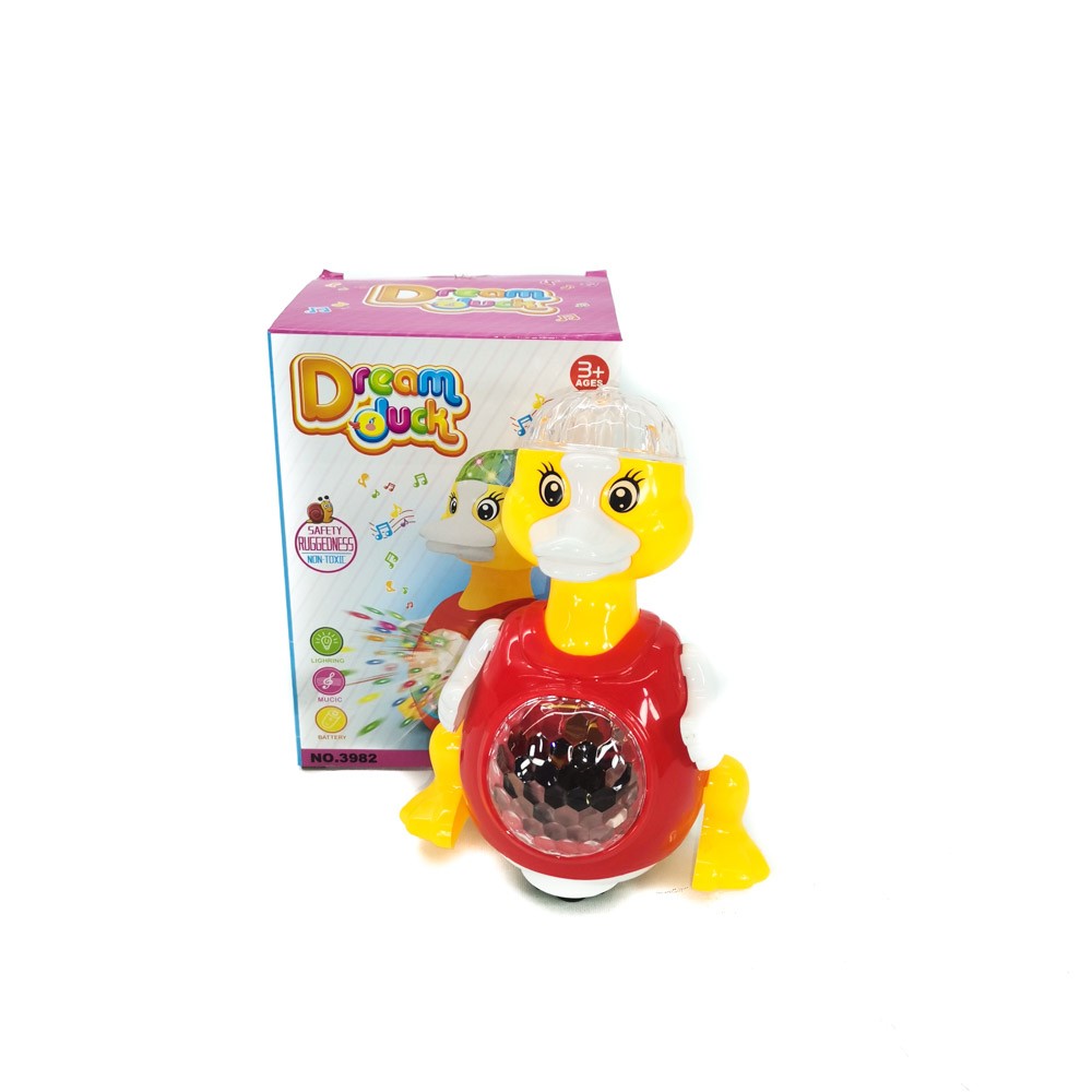 BATTERY OPERATED DREAM DUCK WITH LIGHTING MUSIC