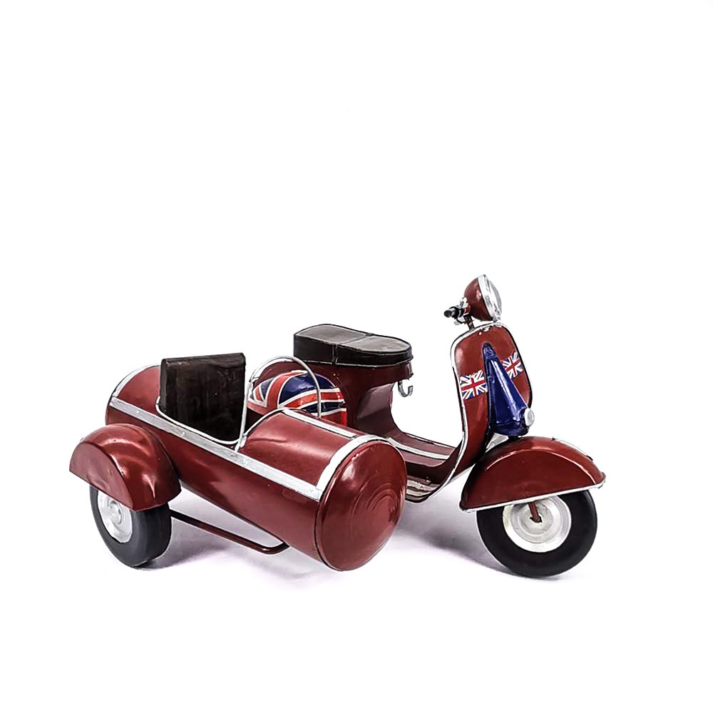 Classic bike Metal Decor Vintage Design RED