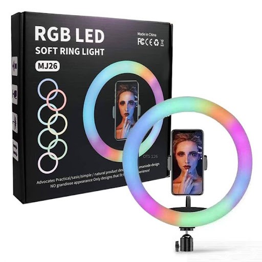 RGB soft ring light with Tripod  26CM