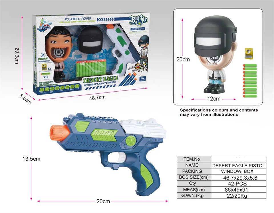 Toy gun with mask