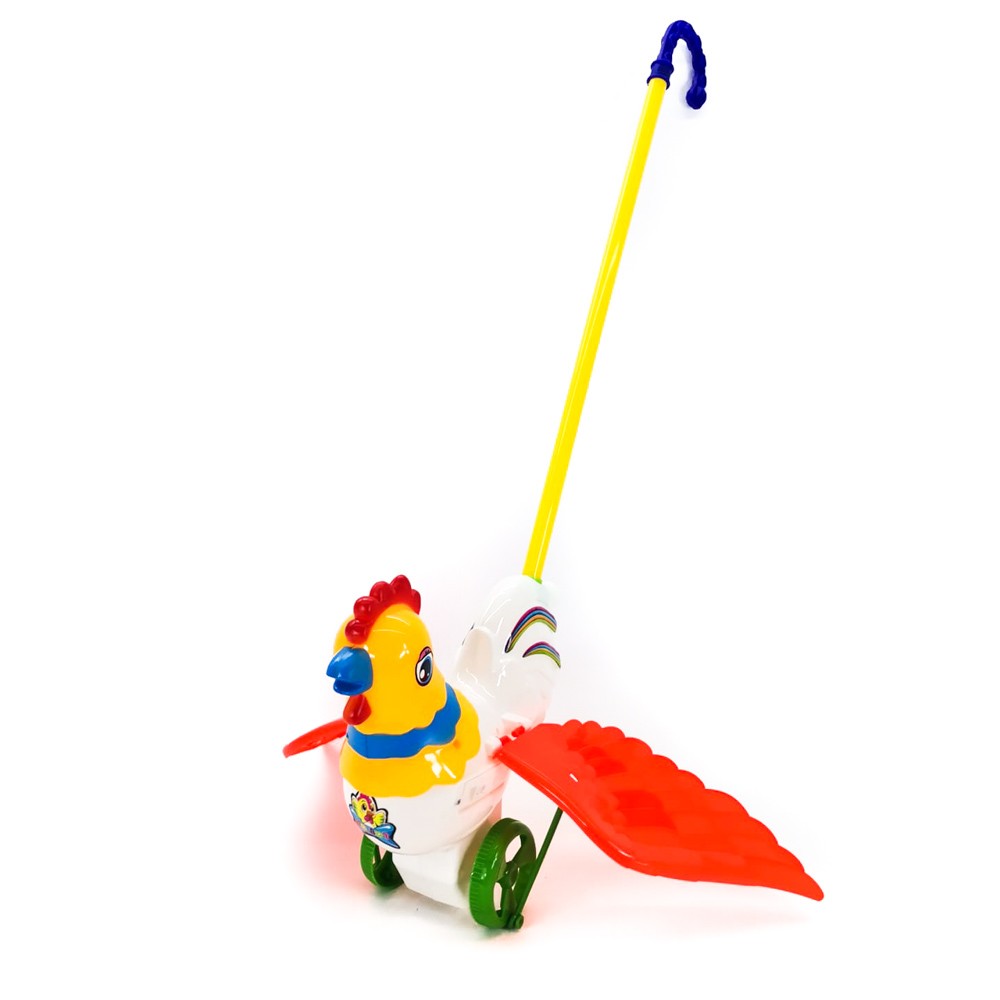 ROOSTER PLASTIC PUSH TOY