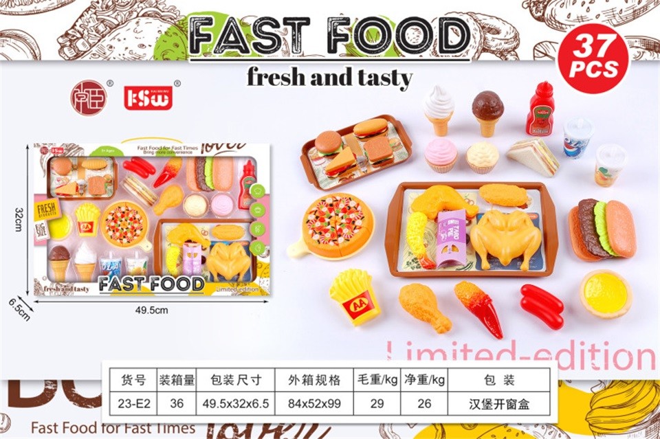 Fast food play set toy 23-E2