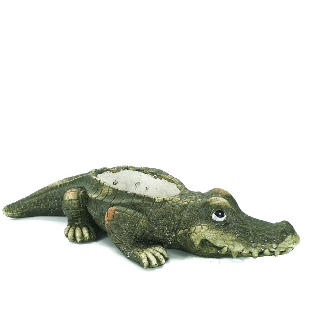 CROCODILE GARDEN DECORATION//FLOWER POT