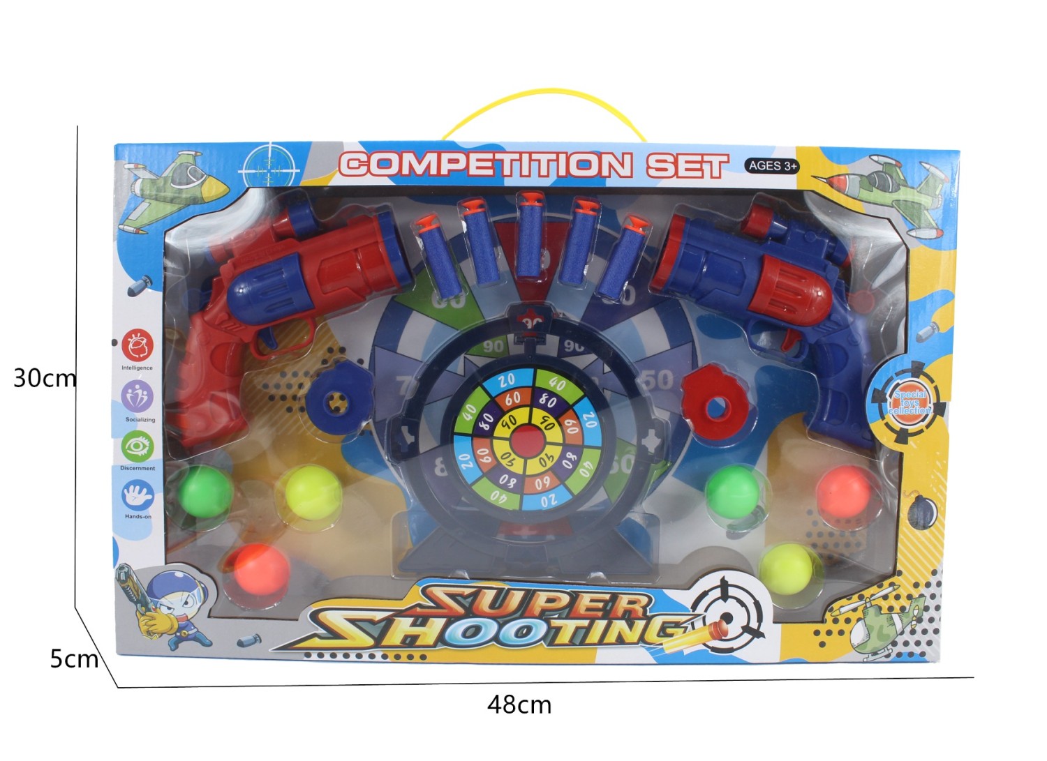 Shooting toy gun play set