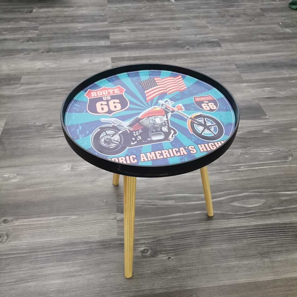 VINTAGE ROUND TABLE ROUTE US 66