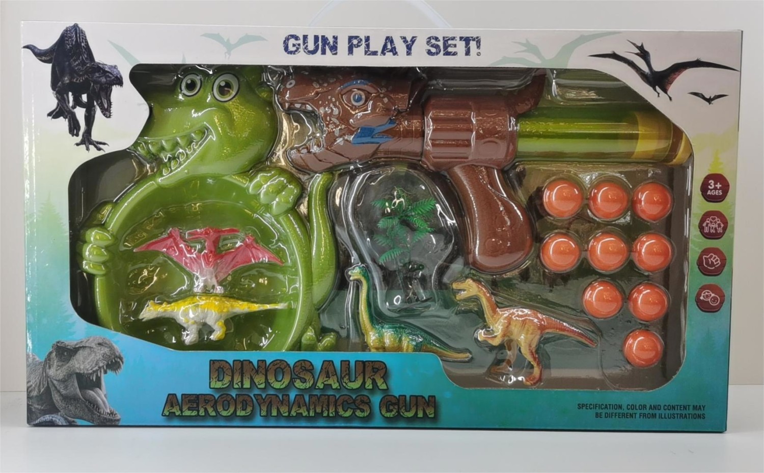 Dinosaur toy  gun play set