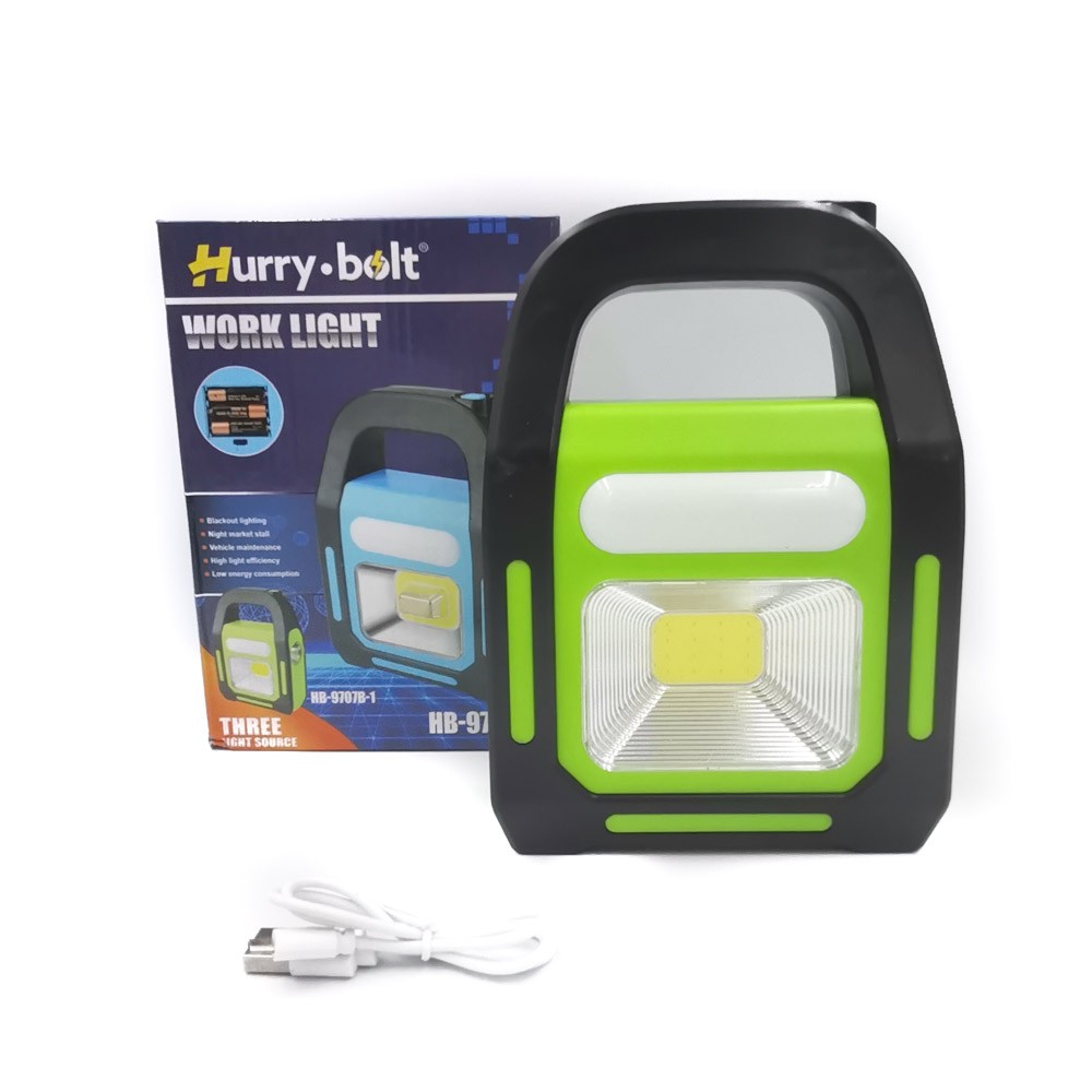 Portable Solar Handle Rechargeable Led Light green