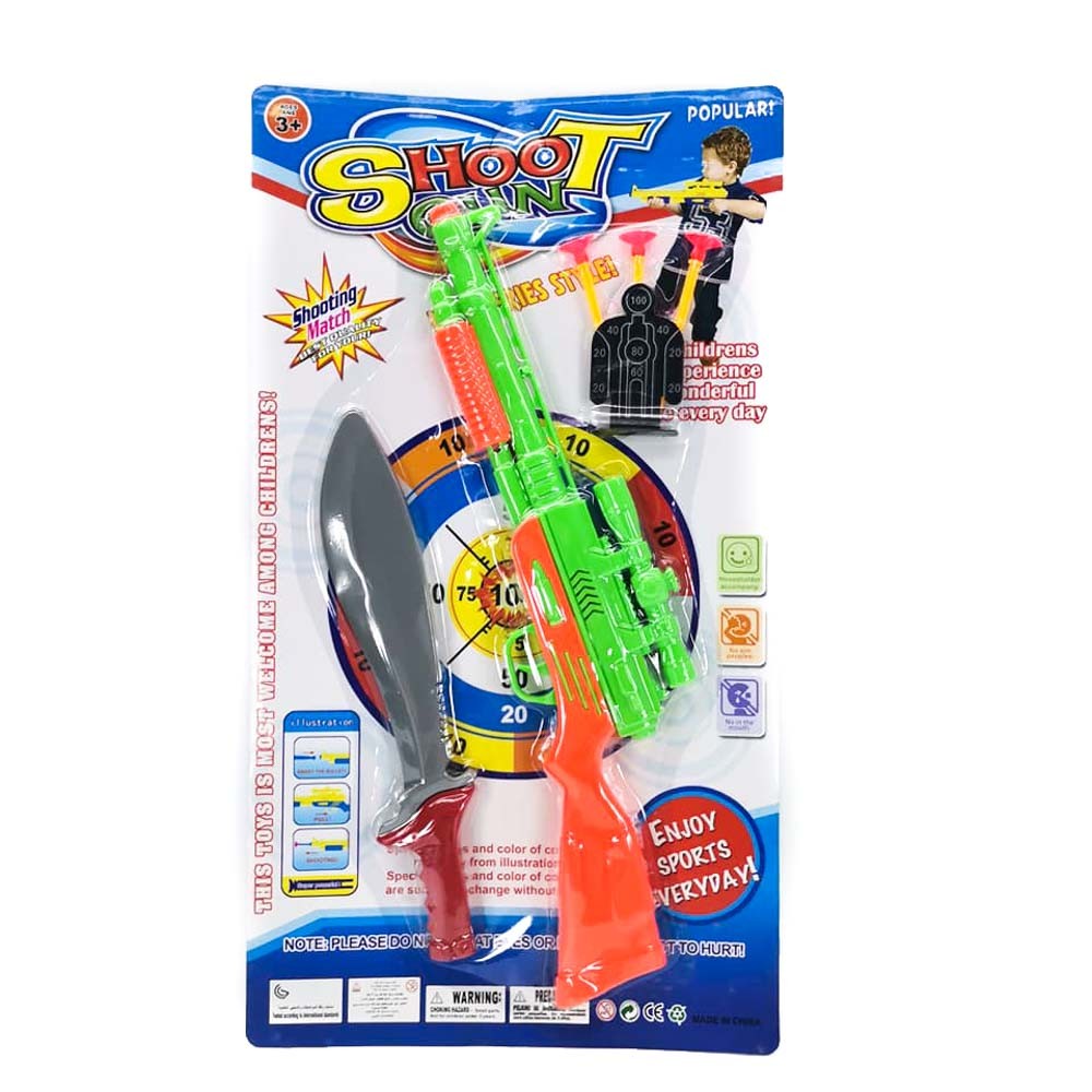 Shooting gun toy play set