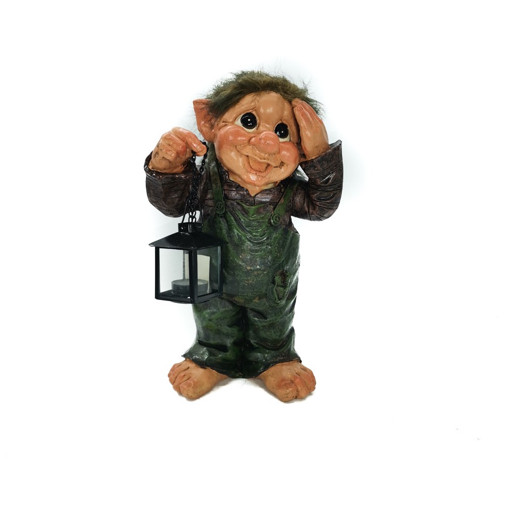 GARDEN DECORATION WITH CANDLE HOLDER