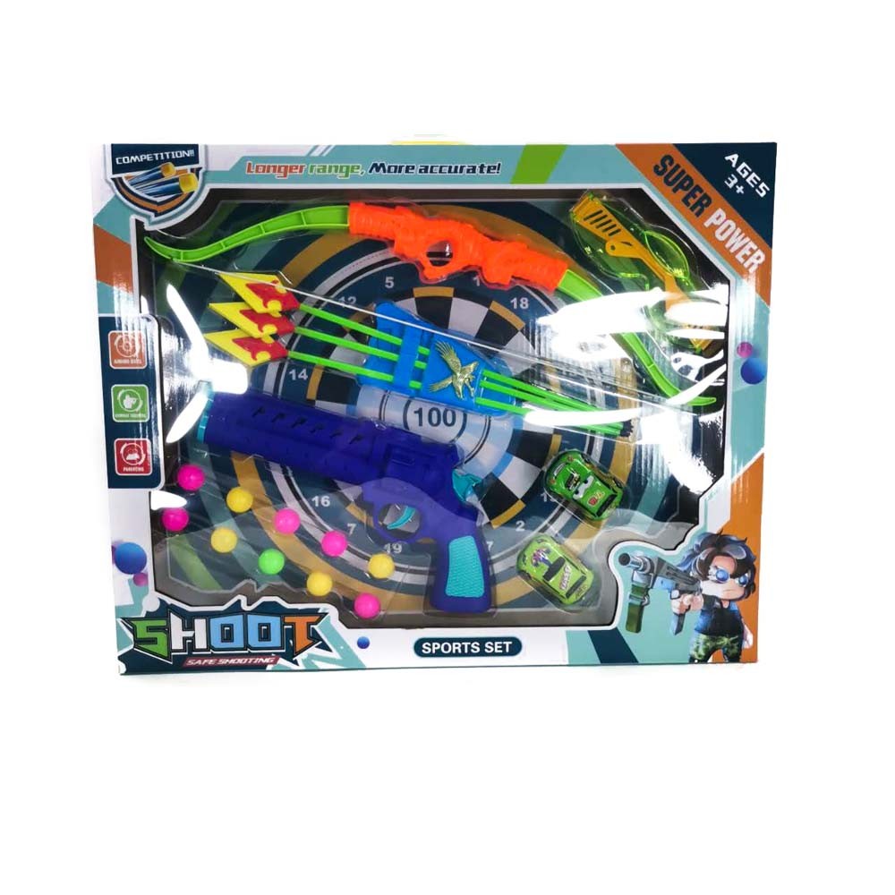 Toy shooting gun with arrow