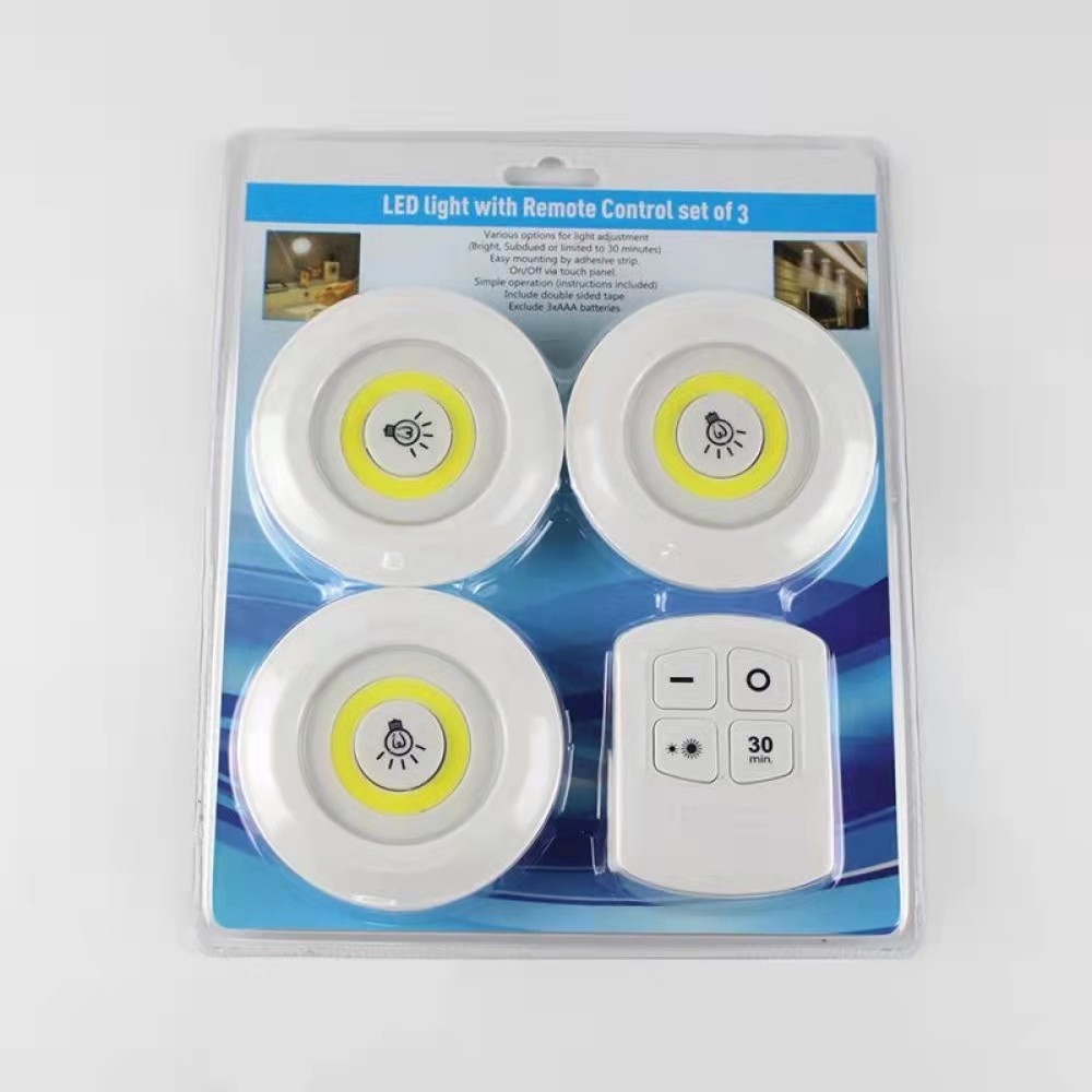Led light with remote Control set of 3