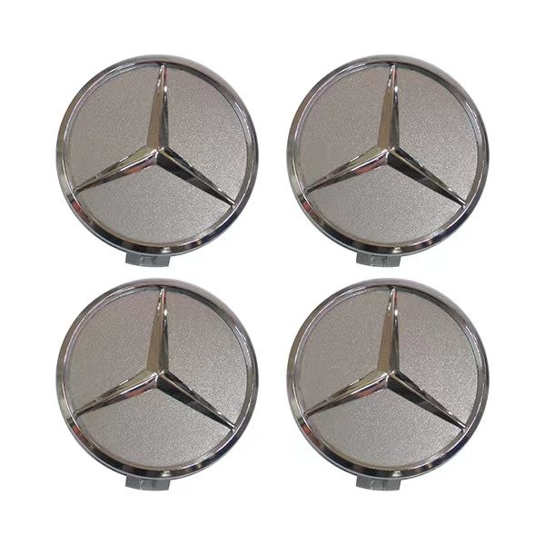 Mercedes Set 4x center caps 75mm