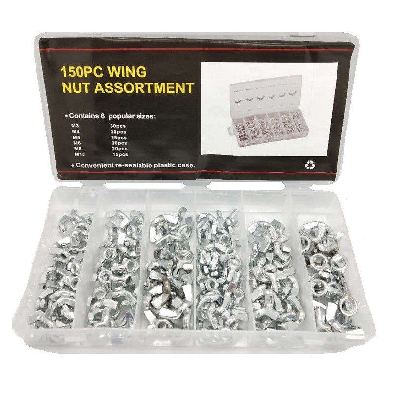 150 pcs Wing Nuts assorted