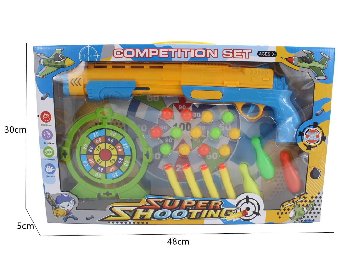 Shooting toy gun play set